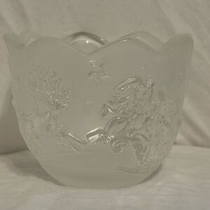 Mikasa Christmas Crystal dish